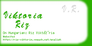 viktoria riz business card